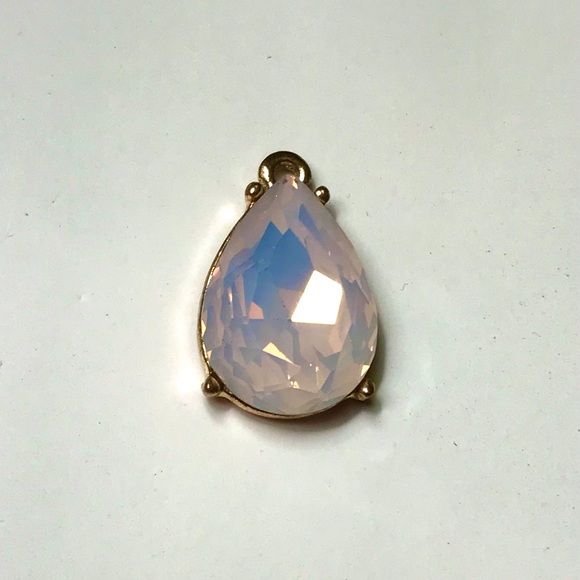 Pink irridecent tear drop pendant - Picture 2 of 2